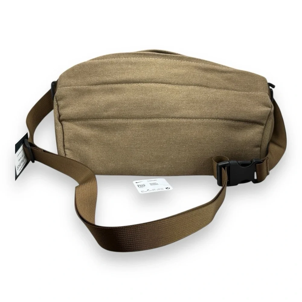 VRST Men's Canvas Sling Bag, Khaki, One Size